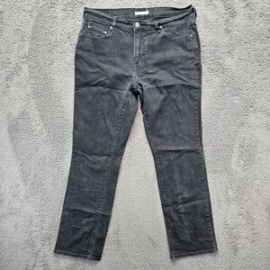 Levis 505 Jeans Women Size‎ 31 Black Denim Straight Leg Mid Rise